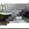 Mexen Mia laisvai pastatoma kampinė vonia, kairinė 160 x 75 cm, balta/juoda, vario perbraukimas - 52691607575L-65