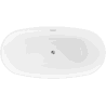 Mexen Eris laisvai pastatoma vonia 155 x 80 cm, balta, chromuotas perteklius - 53441558000-01