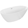 Mexen Eris laisvai pastatoma vonia 155 x 80 cm, balta, chromuotas perteklius - 53441558000-01