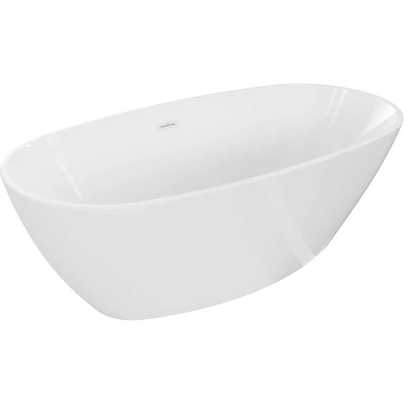Mexen Eris vonios kambario laisvai stovinti 155 x 80 cm, balta, perla balta - 53441558000-20