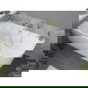Mexen Mia laisvai pastatoma kampe esanti vonia 170 x 80 cm, balta, šukuotos auksinės spalvos perteklius - 52691708000L-55