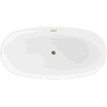 Mexen Eris vonio laisvai stovinti 155 x 80 cm, balta, su aukso perpildymu - 53441558000-50