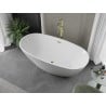 Mexen Eris vonio laisvai stovinti 155 x 80 cm, balta, su aukso perpildymu - 53441558000-50