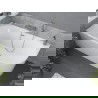 Mexen Mia laisvas kampinis vonios kriauklė 170 x 80 cm, balta, šepečio nikelis - 52691708000L-97