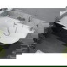 Mexen Mia laisvai pastatoma kampe kairė vonia 170 x 80 cm, balta/juoda, perpylimas gun gray šepečiu - 52691708075L-66
