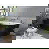 Mexen Mia laisvai stovinti kampinė vonia kairė 170 x 80 cm, balta/juoda, aukso perteklius - 52691708075L-50