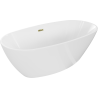Mexen Eris laisvai stovinti vonia 170 x 80 cm, balta, auksinė perpildymo anga - 53441708000-50