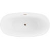 Mexen Eris laisvalaikio vonia 170 x 80 cm, balta, rožinio aukso perteklius - 53441708000-60