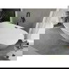 Mexen Eris laisvosios montuotės vonia 170 x 80 cm, balta, juodas perpildymas - 53441708000-70