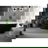 Mexen Eris laisvai stovinti vonia 170 x 80 cm, balta/juoda, juoda perpildymo anga - 53441708075-70