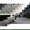 Mexen Eris vonios kambario laisvai stovinti 170 x 80 cm, balta/juoda, gedimo metalas - 53441708075-95