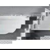 Mexen Mia laisvas kampinis vonia kairėje 180 x 80 cm, balta, baltas perpildymas - 52691808000L-20