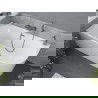 Mexen Mia vonia laisva kampinė kairė 180 x 80 cm, balta, gun gray šveitimas - 52691808000L-66