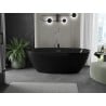 Mexen Eris laisvai stovinti vonia 170 x 80 cm, juoda, chromuota perpylimo anga - 53441708070-01