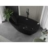 Mexen Eris laisvai stovinti vonia 170 x 80 cm, juoda, chromuota perpylimo anga - 53441708070-01