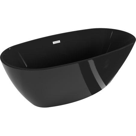 Mexen Eris laisvai pastatoma vonia 170 x 80 cm, juoda, baltas perpildymo išmetimas - 53441708070-20