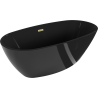 Mexen Eris laisvai stovinti vonia 170 x 80 cm, juoda, auksinis šlifuotas perteklius - 53441708070-55