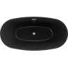 Mexen Eris laisvai stovinti vonia 170 x 80 cm, juoda, suletuotas auksas - 53441708070-55