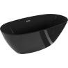Mexen Eris laisvai stovinti vonia 170 x 80 cm, juoda, nusausinimo anga gun metal - 53441708070-95