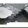 Mexen Mia laisvai stovinti kampinė vonia 180 x 80 cm, balta/juoda, balta pertrauka - 52691808075L-20