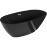 Mexen Eris laisvai stovinti vonia 170 x 80 cm, juoda, šepečiuotas nikelis - 53441708070-97