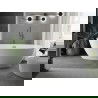 Mexen Eris laisvai stovinti vonia 180 x 80 cm, balta, gun metal perpildymas - 53441808000-95