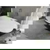 Mexen Eris laisvai stovinti vonia 180 x 80 cm, balta/juoda, gun gray šlifuota - 53441808075-66