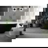 Mexen Eris laisvai stovinti vonia 180 x 80 cm, balta/juoda, gun gray šlifuota - 53441808075-66