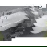 Mexen Mia laisvai stovinti kampinė dešinė vonia 180 x 80 cm, balta, perpylimas gun metal - 52691808000P-95