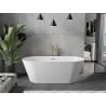 Mexen Flavia laisvai stovinti vonia 150 x 75 cm, balta, auksinis perpylimas - 54031507500-50