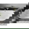 Mexen Flavia laisvai pastatoma vonia 150 x 75 cm, balta/juoda, aukso spalvos perteklius - 54031507575-50
