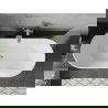 Mexen Flavia laisvai pastatoma 150 x 75 cm, balta/juoda, perpylimas auksinė šlifuota - 54031507575-55
