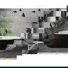 Mexen Flavia laisvai stovinti vonia 150 x 75 cm, balta/juoda, juodas perpylimas - 54031507575-70