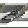 Mexen Montana laisvasis 150 x 75 cm, baltas, auksinis šepetys - 52011507500-55
