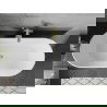 Mexen Flavia laisvai pastatoma vonia 160 x 75 cm, balta, šepetys auksinė perpylimas - 54031608000-55