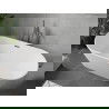 Mexen Flavia laisvas 160 x 75 cm, balta, gun metal išleidimo anga - 54031608000-95