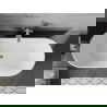 Mexen Flavia laisvai pastatoma vonia 160 x 75 cm, balta/juoda, chromuotaia perleidimo anga - 54031608075-01