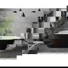 Mexen Flavia laisvas vonios 160 x 75 cm, balta/juoda, gun gray šlifuotas praėjimas - 54031608075-66