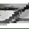 Mexen Flavia laisvas vonios 160 x 75 cm, balta/juoda, gun gray šlifuotas praėjimas - 54031608075-66