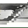Mexen Montana laisvai pastatoma vonia 150 x 75 cm, balta, perpylimas gun metal - 52011507500-95
