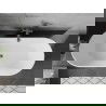 Mexen Flavia laisvai pastatoma vonia 170 x 75 cm, balta, perpylimas gun gray šepečiuotas - 54031708000-66