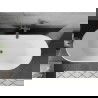 Mexen Flavia laisva vonia 170 x 75 cm, balta, perteklius gun metal - 54031708000-95