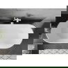 Mexen Flavia laisvas vonios kambarys 170 x 75 cm, balta/juoda, balta perleidimo anga - 54031708075-20