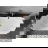 Mexen Flavia laisvai stovinti vonia 170 x 75 cm, balta/juoda, perteklius šepečiuotas varis - 54031708075-65