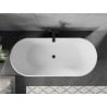 Mexen Flavia laisvas vonios kambarys 170 x 75 cm, balta/juoda, juodas perpildymas - 54031708075-70