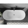 Mexen Flavia laisvo stovinčio 170 x 75 cm vonia, balta/juoda, gun gray šveitimo perlaida - 54031708075-66