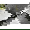 Mexen Montana laisvai pastatoma vonia 150 x 75 cm, balta/juoda, šukos auksinė - 52011507575-55