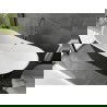 Mexen Montana vonios kambario laisvai stovinti 150 x 75 cm, balta/juoda, gun metal - 52011507575-95