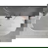 Mexen Oval vonia laisvai stovinti prie sienos 160 x 80 cm, balta, šlifuoto vario perteklius - 52671608000-65