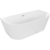 Mexen Oval laisvai stovinti sieninė vonia 180 x 80 cm, balta, chromuota perpyle - 52671808000-01